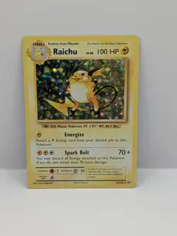 Pokemon Card Raichu Evolutions Rare 36/108 Near Mint Condition Holo - Image 1