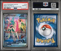 2023 POKEMON PAR EN-PARADOX RIFT #249 IRON VALIANT EX PSA 10 - Image 3