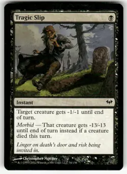 TRAGIC SLIP #76 (COMMON) MTG DARK ASCENSION - Image 1