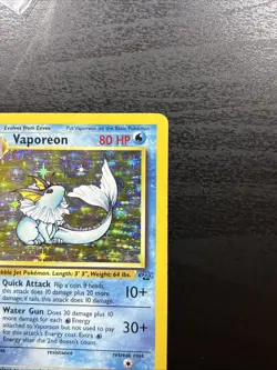 Vaporeon ✨ Pokemon 1999 Jungle Holo Rare 12/64 - Image 3