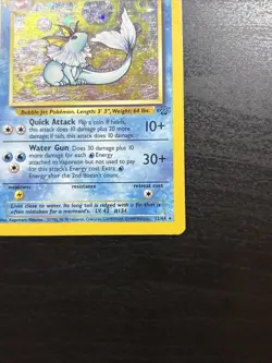 Vaporeon ✨ Pokemon 1999 Jungle Holo Rare 12/64 - Image 4
