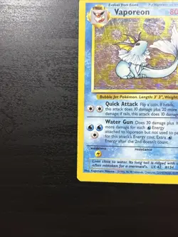 Vaporeon ✨ Pokemon 1999 Jungle Holo Rare 12/64 - Image 5