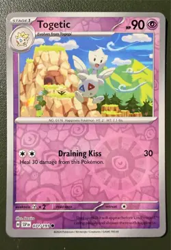 Pokemon TCG Togetic 71/191 Surging Sparks SV8 Reverse Holo NM - Image 1