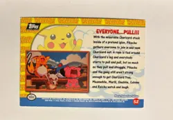 Everyone… Pull!!! Pikachu’s Vacation TOPPS Pokemon Holo Card #52 - Image 2