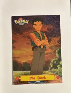 Tv 4 Brock Topps Holo Pokemon Black Label - Image 1