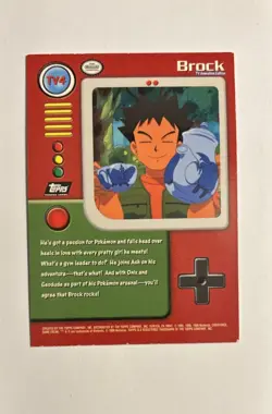 Tv 4 Brock Topps Holo Pokemon Black Label - Image 2