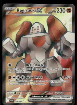 Regirock ex 214/182 Ultra Rare Destined Rivals Pokemon Near Mint - Image 1