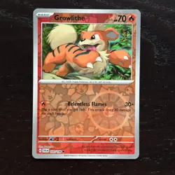 Growlithe 030/198 Pokemon Scarlet & Violet Base Set Reverse Holo Common NM - Image 1