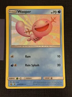 2019 POKEMON HIDDEN FATES SHINY VAULT WOOPER SV9/SV94 SHINY HOLO RARE - Image 1