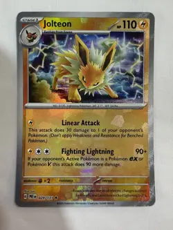 Jolteon (Poke Ball Pattern) 029/131 Pokemon TCG Sv: Prismatic Evolutions Holo NM - Image 1