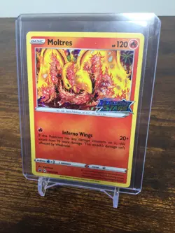 Moltres Holo STAMPED Prerelease Promo -Brilliant Stars -Pokemon TCG SWSH185 - Image 4