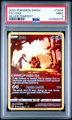 Fa/Jynx Silver Tempest Pokemon Sword & Shield Silver Tempest TG04 NM PSA 9 - Image 1