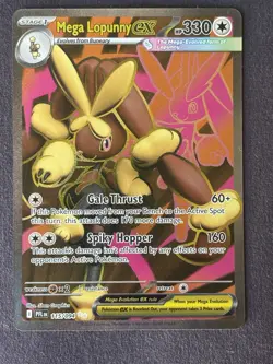 Pokemon Mega Lopunny EX Phantasmal Flames #115/094 Ultra Rare Full Art Holo NM - Image 2