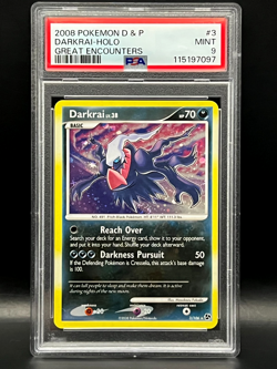 2008 Pokemon Diamond & Pearl Great Encounters- DARKRAI #3-HOLO RARE- PSA MINT 9 - Image 2
