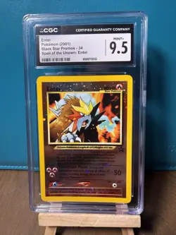 Pokemon TCG Entei Wizards Black Star Promos 34 Holo Promo CGC 9.5 Mint+ - Image 1