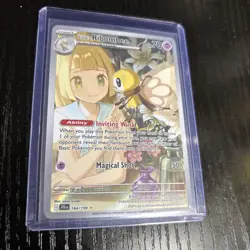 Pokemon TCG Lillie's Ribombee 164/159 Illustration Rare Journey Together - NM - Image 1