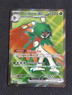 Pokemon TCG Decidueye EX Ultra Rare Perfect Order 100/088 - Image 1