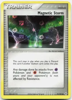 Pokemon TCG Magnetic Storm Hidden Legends Uncommon 91/101 Reverse Holo - Image 1