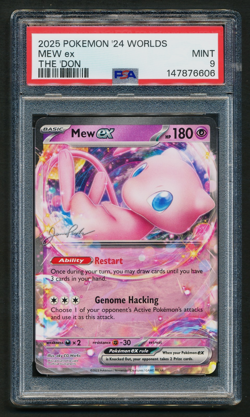 Mew ex 2024 World Championship Promo 2025 Pokemon The 'Don PSA 9 LOW POP - Image 1