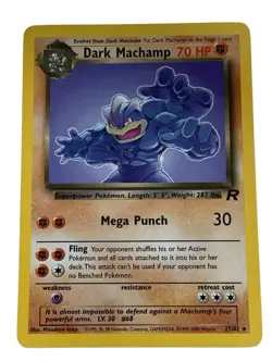 2000 Pokemon Team Rocket DARK MACHAMP #27/82 Non-Holo RARE Unlimited LP!! - Image 1