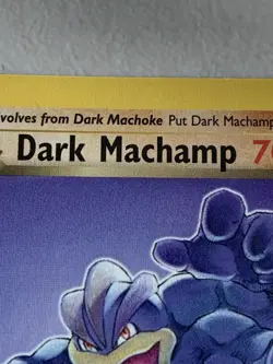2000 Pokemon Team Rocket DARK MACHAMP #27/82 Non-Holo RARE Unlimited LP!! - Image 3
