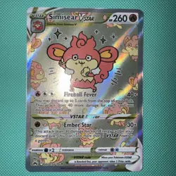 Simisear VSTAR GG37/GG70 Pokemon Crown Zenith Galarian Gallery VSTAR Rare ENG - Image 1