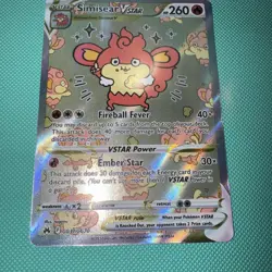 Simisear VSTAR GG37/GG70 Pokemon Crown Zenith Galarian Gallery VSTAR Rare ENG - Image 2
