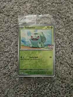 Pokemon Bulbasaur 001/165 Best Buy Exclusive Promo Reverse Holo English (sealed) - Image 1