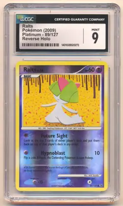 2009 POKEMON PLATINUM RALTS REVERSE HOLO #89/127 CGC 9 POP 2 - Image 1