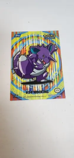 2000 Topps Pokemon TV Animation SERIES 2 Stick Ons Nidoking 2 of 10 - Image 1
