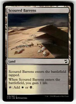 SCOURED BARRENS #276 (COMMON) MTG COMMANDER 2018 - Image 1
