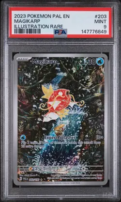 Magikarp 203/193 Illustration Rare Pal En-paldea Evolved Pokemon PSA 9 - Image 1