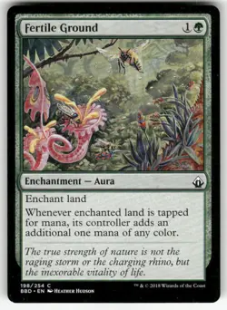 FERTILE GROUND #198 (COMMON) MTG BATTLEBOND - Image 1