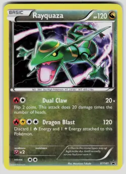 Pokemon XY Promos Rayquaza XY141 Holo Promo LP - Image 1