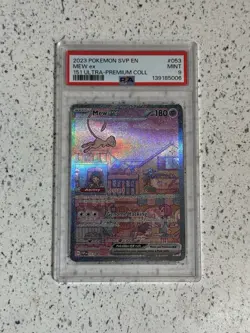PSA 9 MI2023 Pokemon SVP EN-SV Ultra-Prem Coll Black Star Promo 151 #053 MEW EX! - Image 1