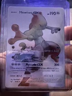 Pokemon TCG Mewtwo GX Secret Rare Shining Legends - Image 1