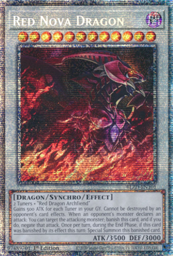 Yugioh! Red Nova Dragon - BLZD-EN101 - Starlight Rare - 1st Edition Near Mint, E - Image 1