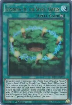 x3 Opening of the Spirit Gates - MP21-EN251 - Ultra Rare - 1st Edition Yu-Gi-Oh! - Image 1
