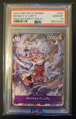 2023 One Piece Monkey D Luffy Promo P-041 Pirates Party Vol. 5 PSA 10 - Image 3