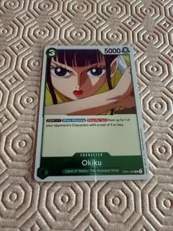 Okiku - OP01-035 R - Green - Romance Dawn - One Piece TCG MINT - Image 1
