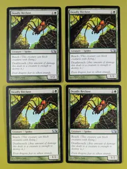 Deadly Recluse x4 Magic 2013 M13 4x Playset Magic the Gathering MTG - Image 1