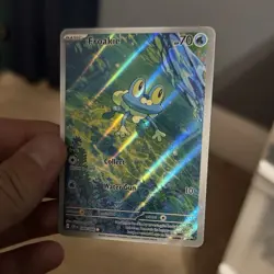 Pokemon Froakie Full Art Holo Water 70 HP Card 058/159 Crown Zenith English - Image 1