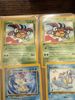 Pokemon 1st Edition Neo Genesis 15 Card Lot Set Builder W/Trainers NM LP - Image 5
