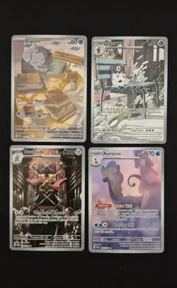 Pokemon Tcg IR Cards Illustration Rare Lot Of 4 Perfect Order Nm English - Image 1