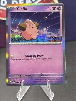 Cleffa - 037 (Prerelease) [Staff] 037 Sv: Scarlet & Violet Promo Cards Holo - Image 1