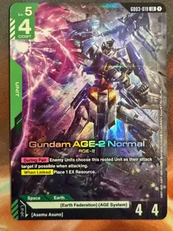 Gundam Card Game Gundam AGE-2 Normal GD03-019 (LR) Steel Requiem NM - Image 1