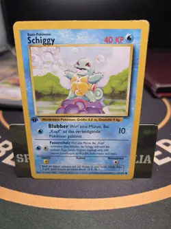 1st Edition Base Set Squirtle Schiggy 63/102 German Pokemon Card WOTC 1999 - Image 1