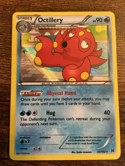 Pokemon TCG Octillery Holo Rare Card Breakthrough 33/162 LP Condition - Image 1