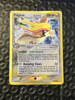 Pidgeot 14/110 Holon Phantoms Holo Rare 100 HP Pokemon TCG Card - Image 1