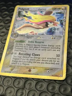 Pidgeot 14/110 Holon Phantoms Holo Rare 100 HP Pokemon TCG Card - Image 2